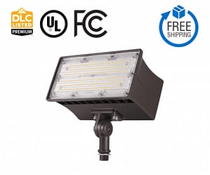 45W LED Flood Light With Photocell AC120-277V
